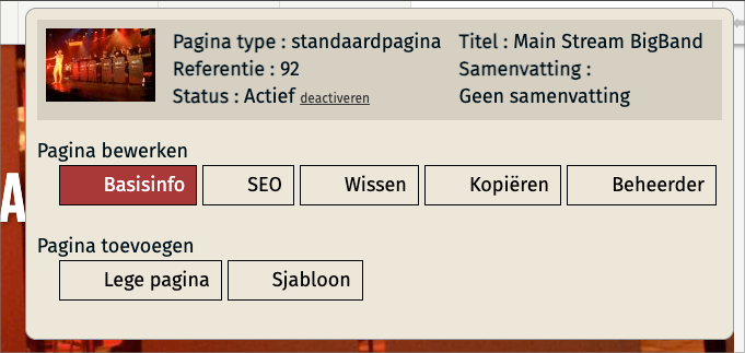 Gebruiksvriendelijke backoffice