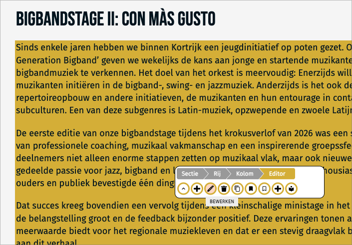 Gebruiksvriendelijke backoffice